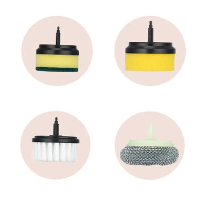 Electric Spin Scrubber | Electric Cleaning Brush Multi-functional Home USB Rechargeable Electric Rotary Scrubber Household Appliances Cleaning Gadget