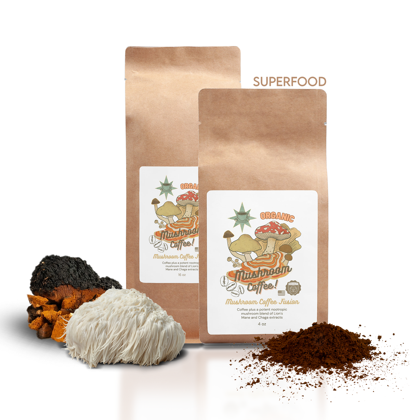 Essentialify's Mushroom Superfoods #2 Multi-Pack