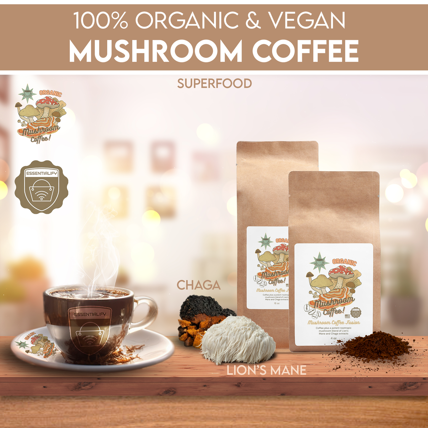 Essentialify's Mushroom Superfoods #2 Multi-Pack