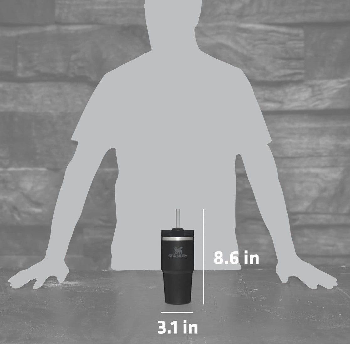 coffee drinks thermos cup vacuum insulated tumbler thermos human size 8.6 inch height and 3.1 inch wide