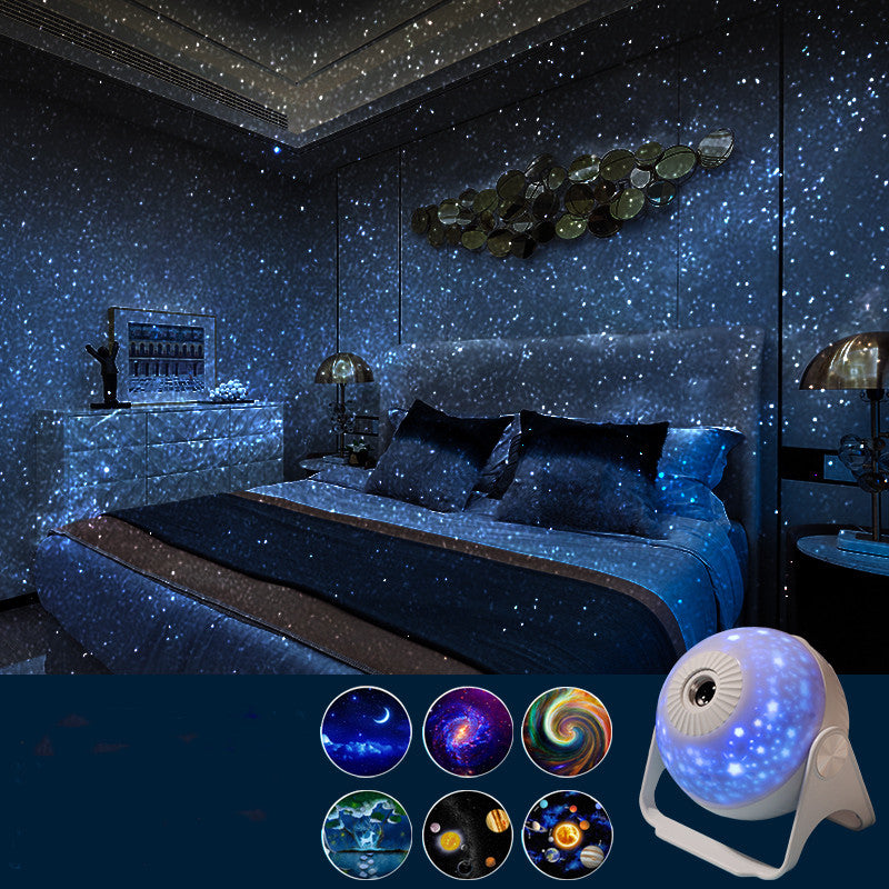 Galaxy Projector Night Lights, 7-in-1 Bedroom Projector, Planetarium 360°, Immersive Starry Night