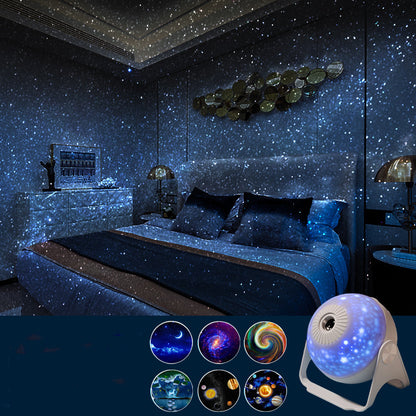 Galaxy Projector Night Lights, 7-in-1 Bedroom Projector, Planetarium 360°, Immersive Starry Night