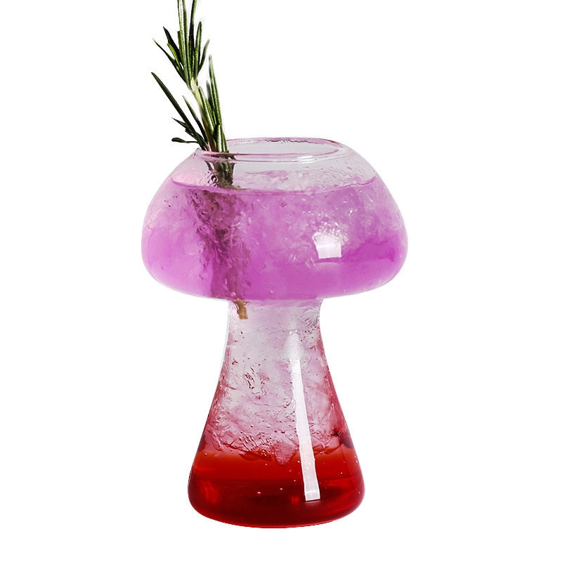 Creative Cocktail Glass with Unique Mushroom Design for Your Barware Collection