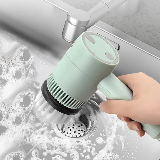 Electric Spin Scrubber | Electric Cleaning Brush Multi-functional Home USB Rechargeable Electric Rotary Scrubber Household Appliances Cleaning Gadget