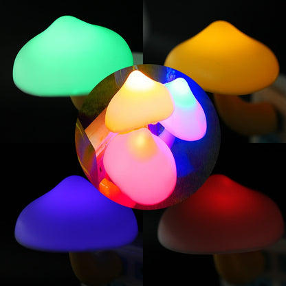 Mushroom LED Night Lights | Festive & Cozy Christmas Decor | Gift for Kids & Adults