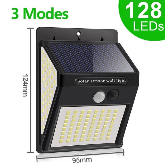 Super Bright 128/268 LED Solar Flood Light with 2400LM and Waterproof IP65 Protection