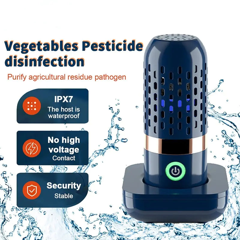 Portable Fruit and Vegetable Purifier | OH-Ion Technology | USB Rechargeable | Wide Application