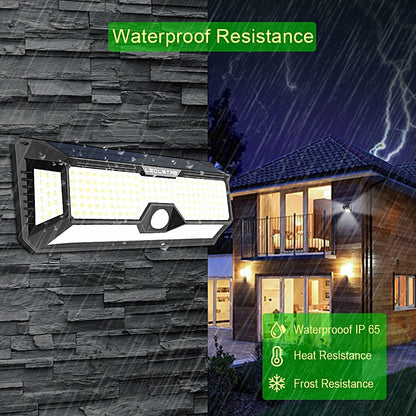 Super Bright 128/268 LED Solar Flood Light with 2400LM and Waterproof IP65 Protection