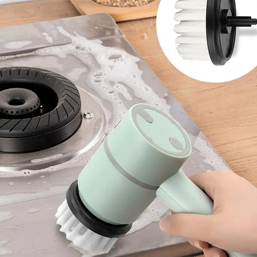 Electric Spin Scrubber | Electric Cleaning Brush Multi-functional Home USB Rechargeable Electric Rotary Scrubber Household Appliances Cleaning Gadget