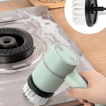 Electric Spin Scrubber | Electric Cleaning Brush Multi-functional Home USB Rechargeable Electric Rotary Scrubber Household Appliances Cleaning Gadget