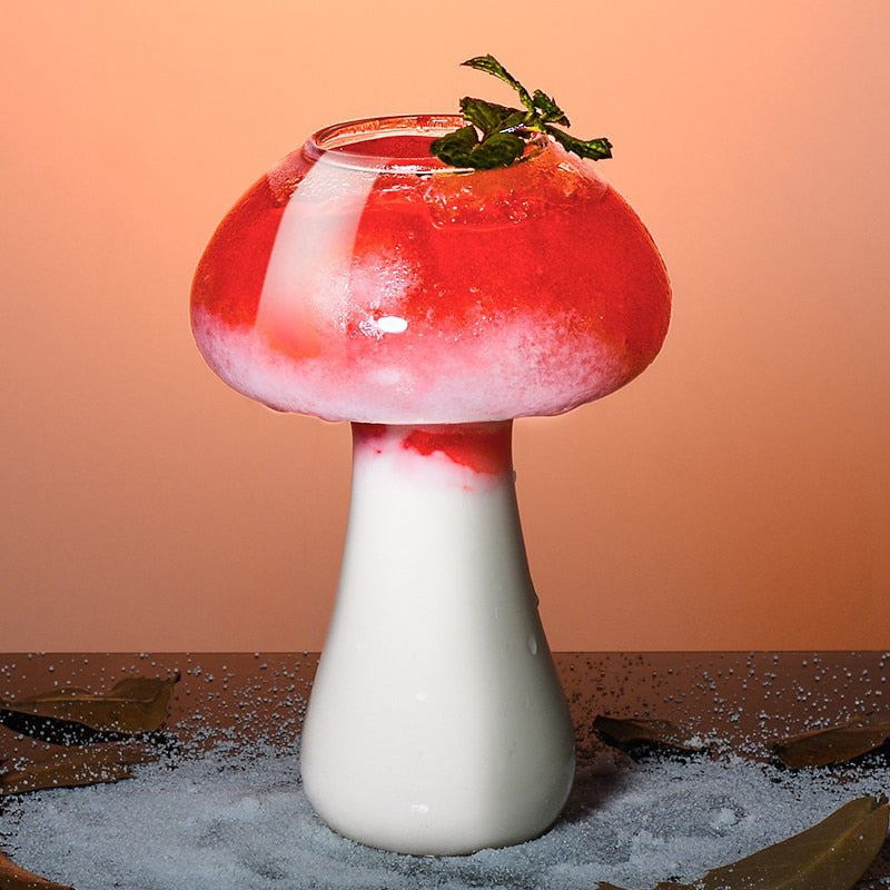 Mushroom Cocktail Glass with Unique Design for Serving Cocktails