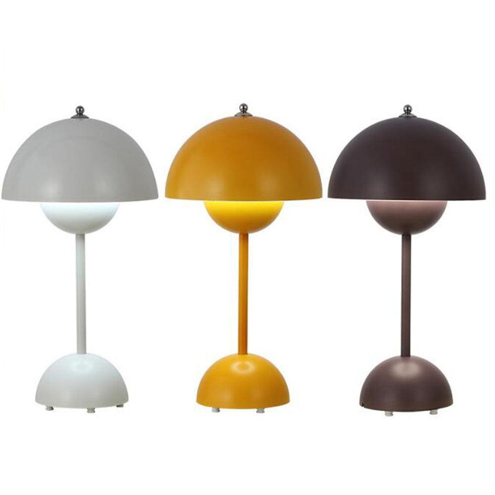 Desk Lamp Touch Night Light For Bedroom Restaurant Cafe Modern Decoration Gifts Mushroom Lamp Lighting. Flowerpot VP9 table lamp. Rechargeable mushroom table lamp. Verner Panton mushroom lamp in white, yellow, and black colors